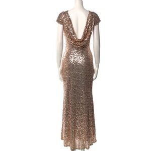 Bateau Neckline Long Dress Badgley Mischa Sequin